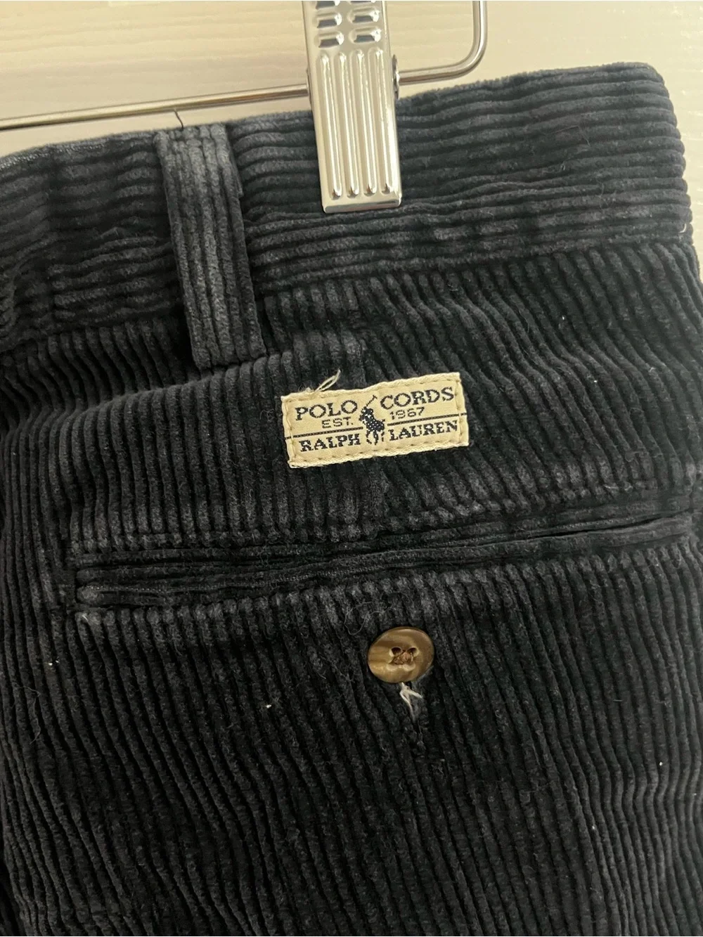 Ralph Lauren Men's Navy Corduroy Pants